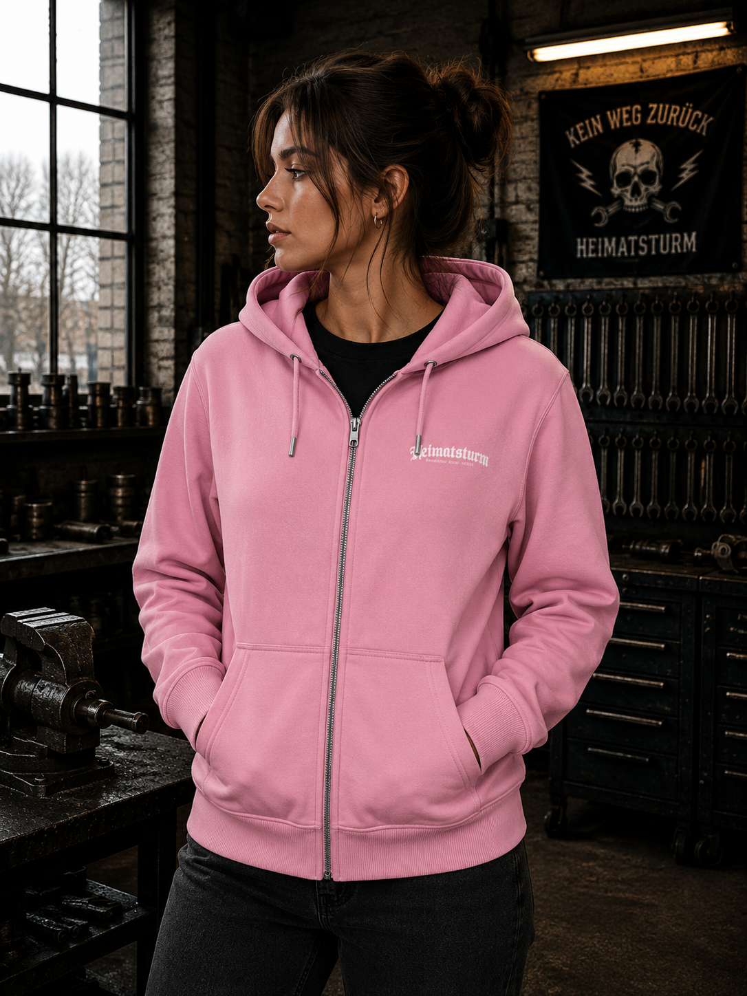 Aufrecht Premium Zip Hoodie - Organic Relaxed Zipper
