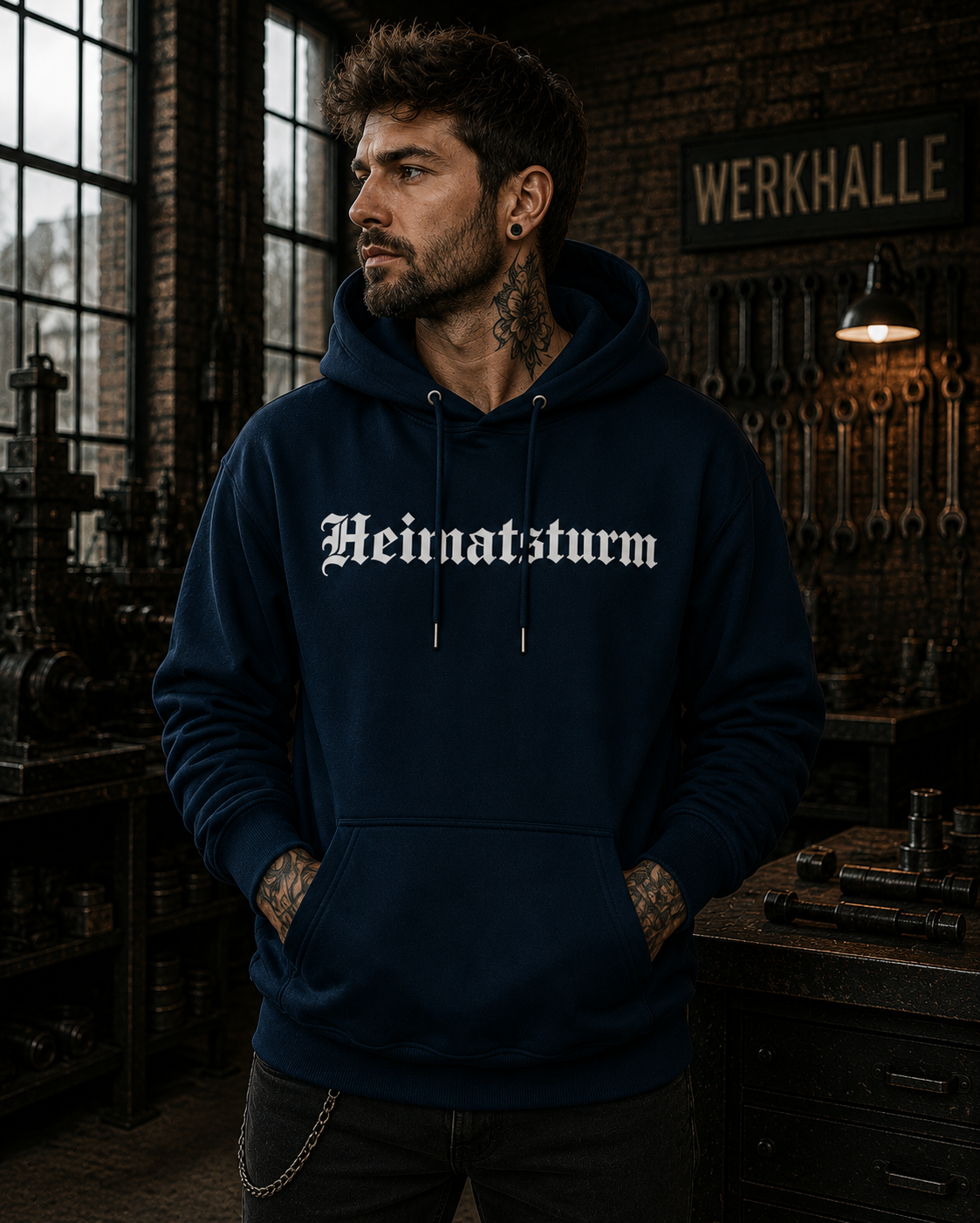 Geformt durch Stürme Hoodie - Organic Hoodie