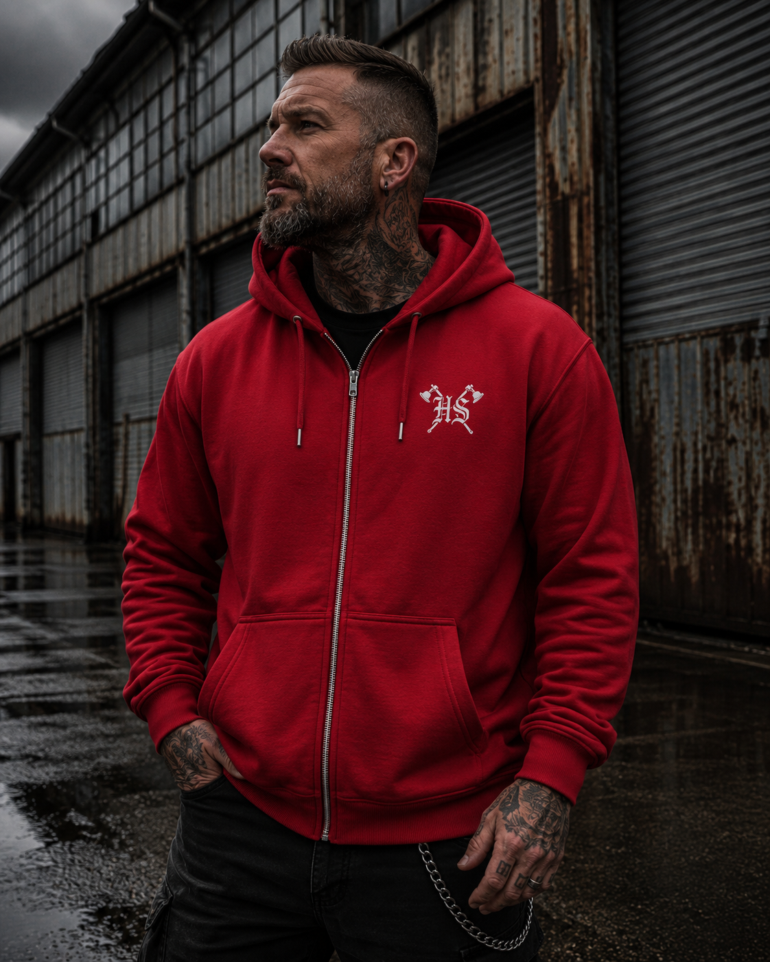 HS Werte Zip Hoodie - Organic Relaxed Zipper