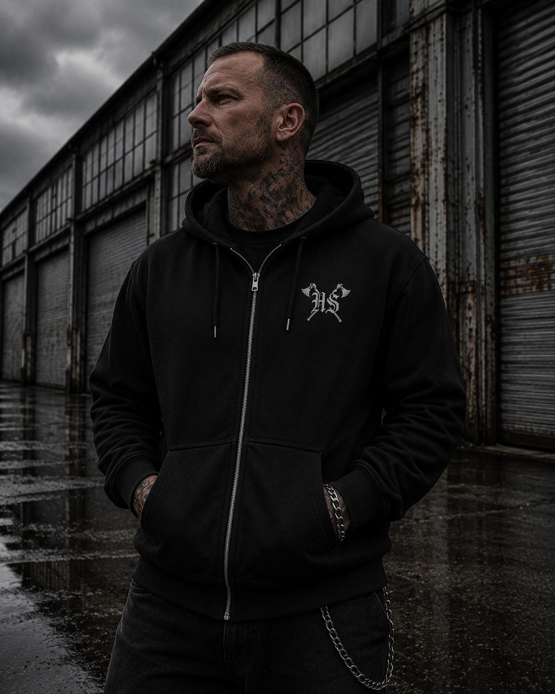 HS Werte Zip Hoodie - Organic Relaxed Zipper