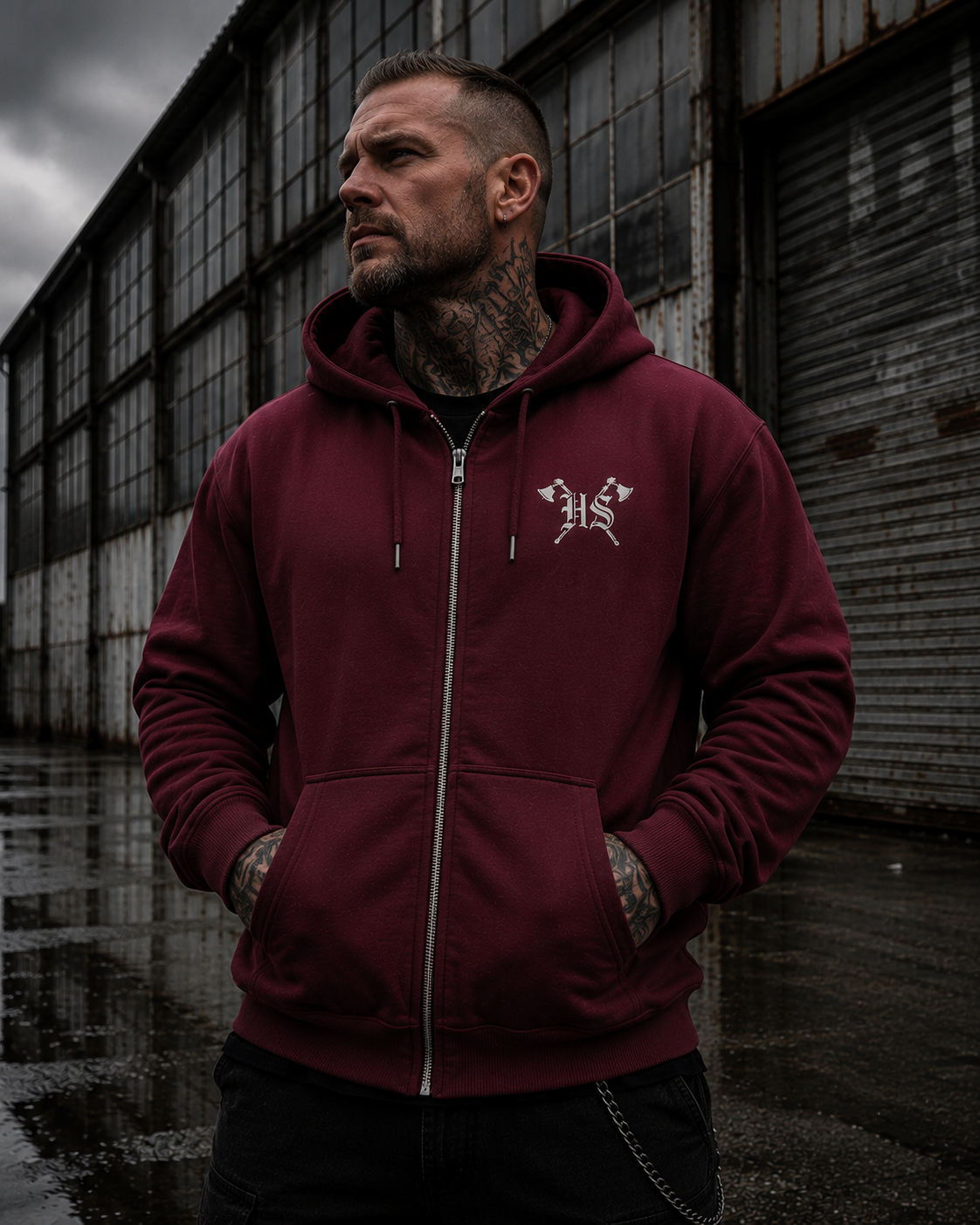 HS Werte Zip Hoodie - Organic Relaxed Zipper