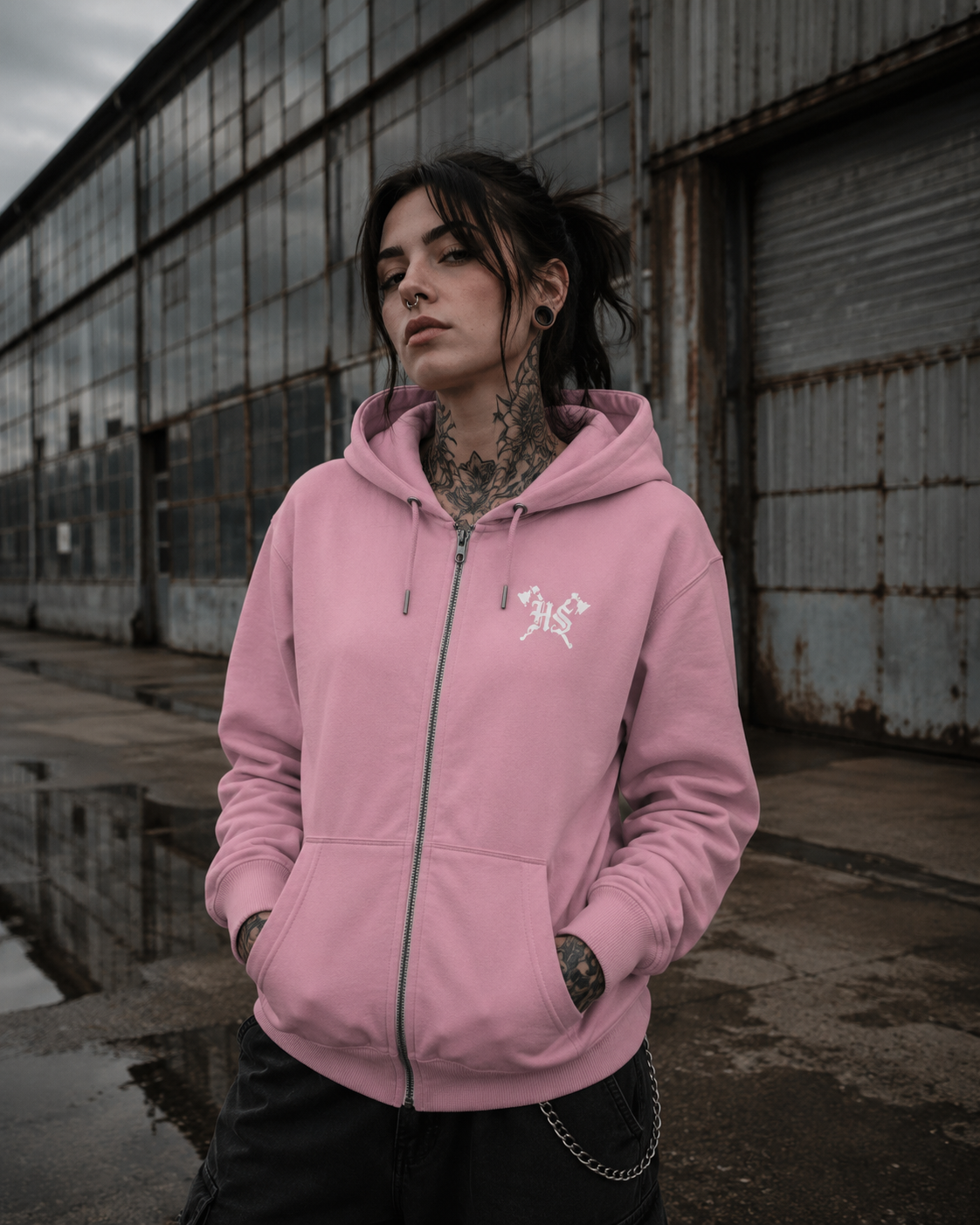 HS Werte Zip Hoodie - Organic Relaxed Zipper
