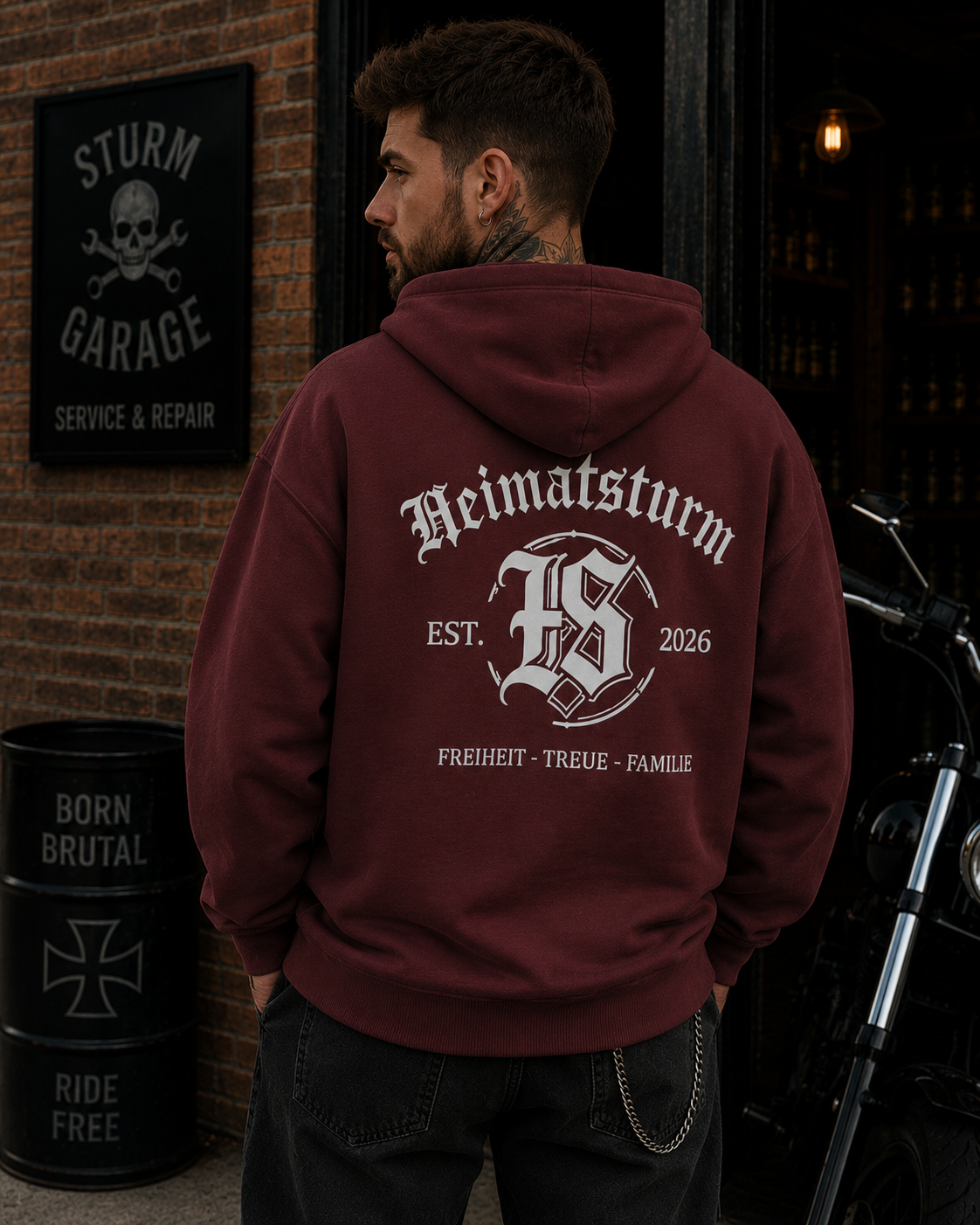 HS Werte Zip Hoodie - Organic Relaxed Zipper
