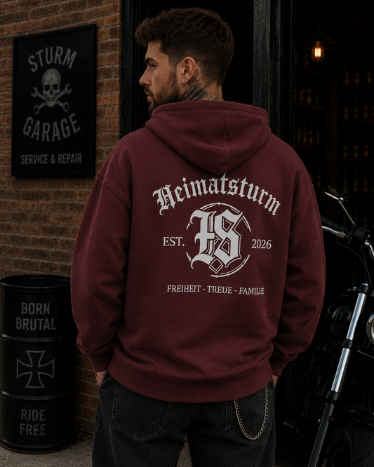 HS Werte Zip Hoodie - Organic Relaxed Zipper