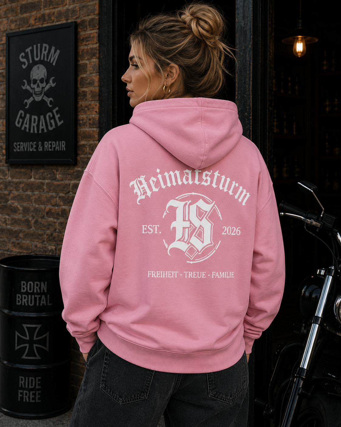 HS Werte Zip Hoodie - Organic Relaxed Zipper