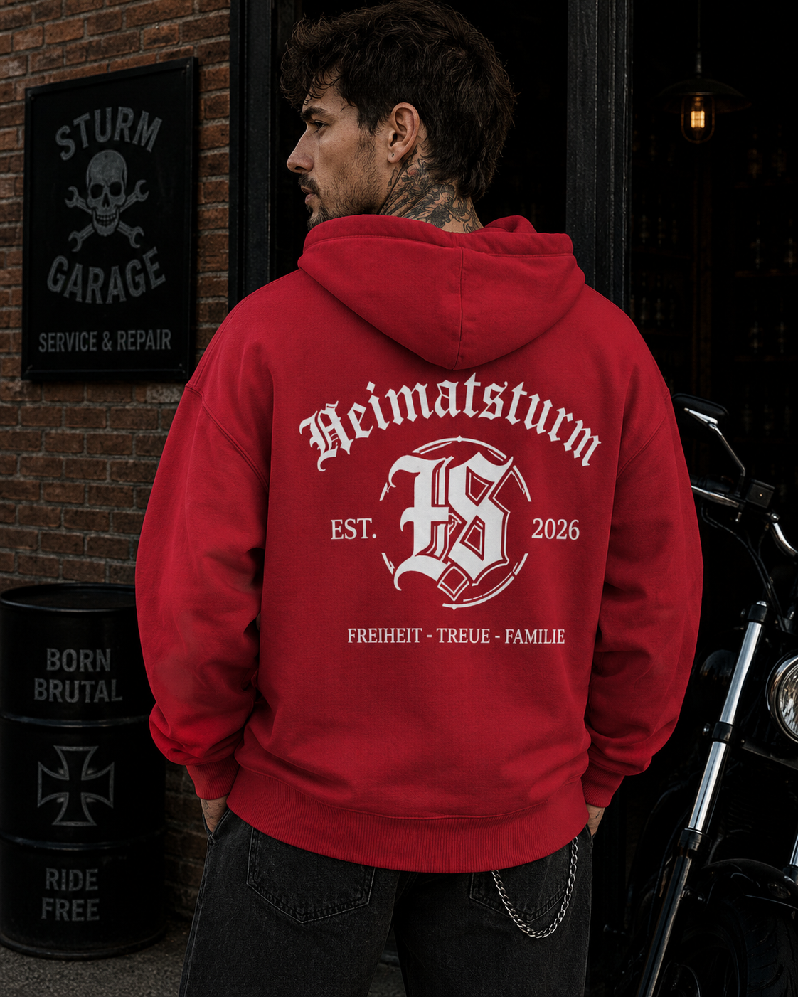 HS Werte Zip Hoodie - Organic Relaxed Zipper