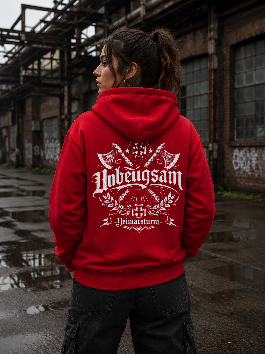 Unbeugsam Zipp Hoodie - Organic Relaxed Zipper