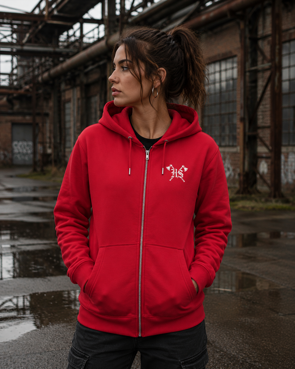 Unbeugsam Zipp Hoodie - Organic Relaxed Zipper
