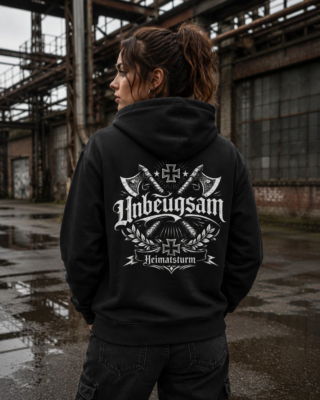 Unbeugsam Zipp Hoodie - Organic Relaxed Zipper