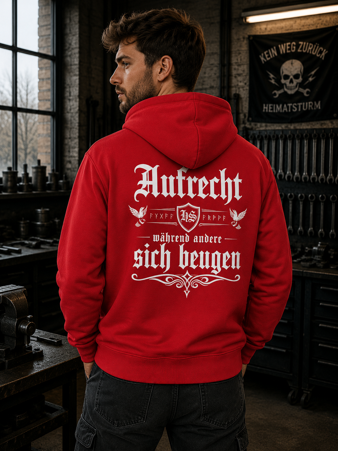 Aufrecht Premium Zip Hoodie - Organic Relaxed Zipper