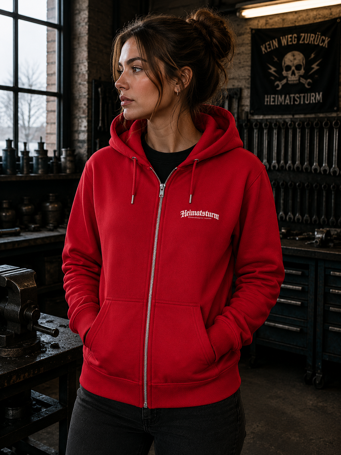 Aufrecht Premium Zip Hoodie - Organic Relaxed Zipper