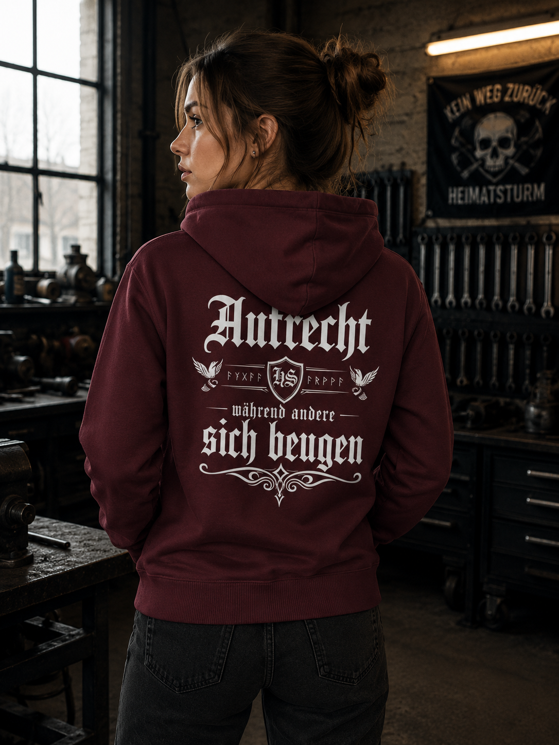 Aufrecht Premium Zip Hoodie - Organic Relaxed Zipper
