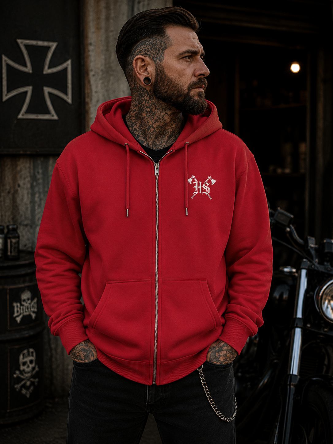 Unbeugsam Zipp Hoodie - Organic Relaxed Zipper