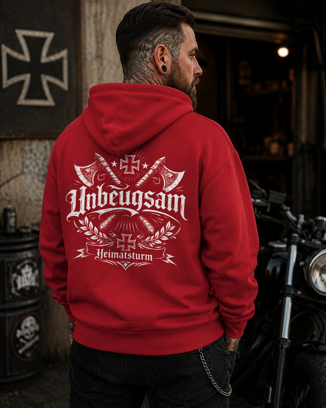 Unbeugsam Zipp Hoodie - Organic Relaxed Zipper