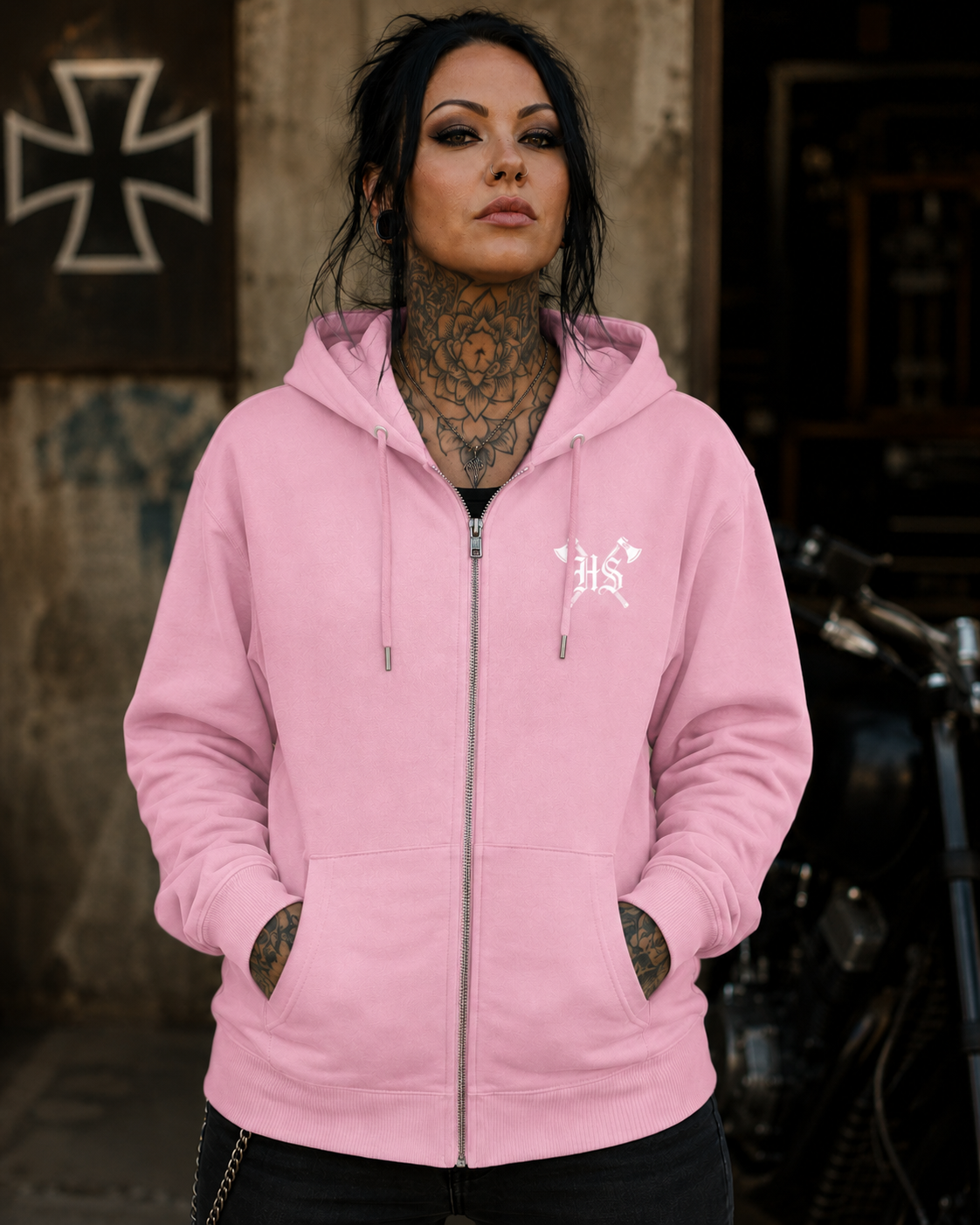 Unbeugsam Zipp Hoodie - Organic Relaxed Zipper