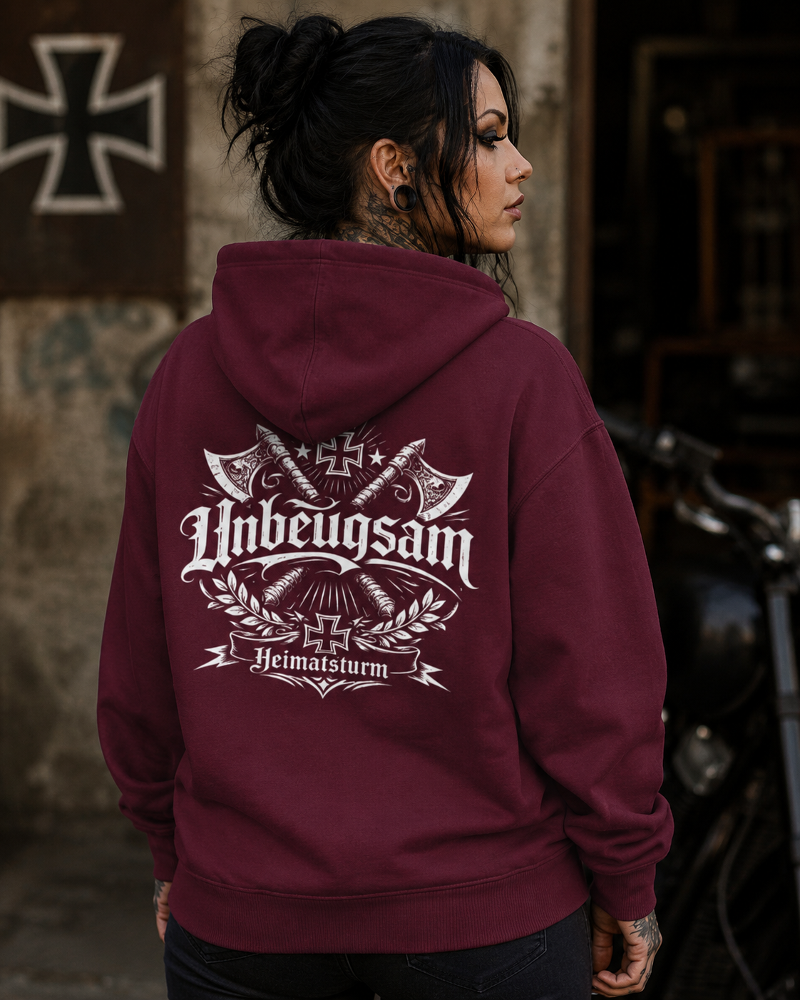 Unbeugsam Zipp Hoodie - Organic Relaxed Zipper