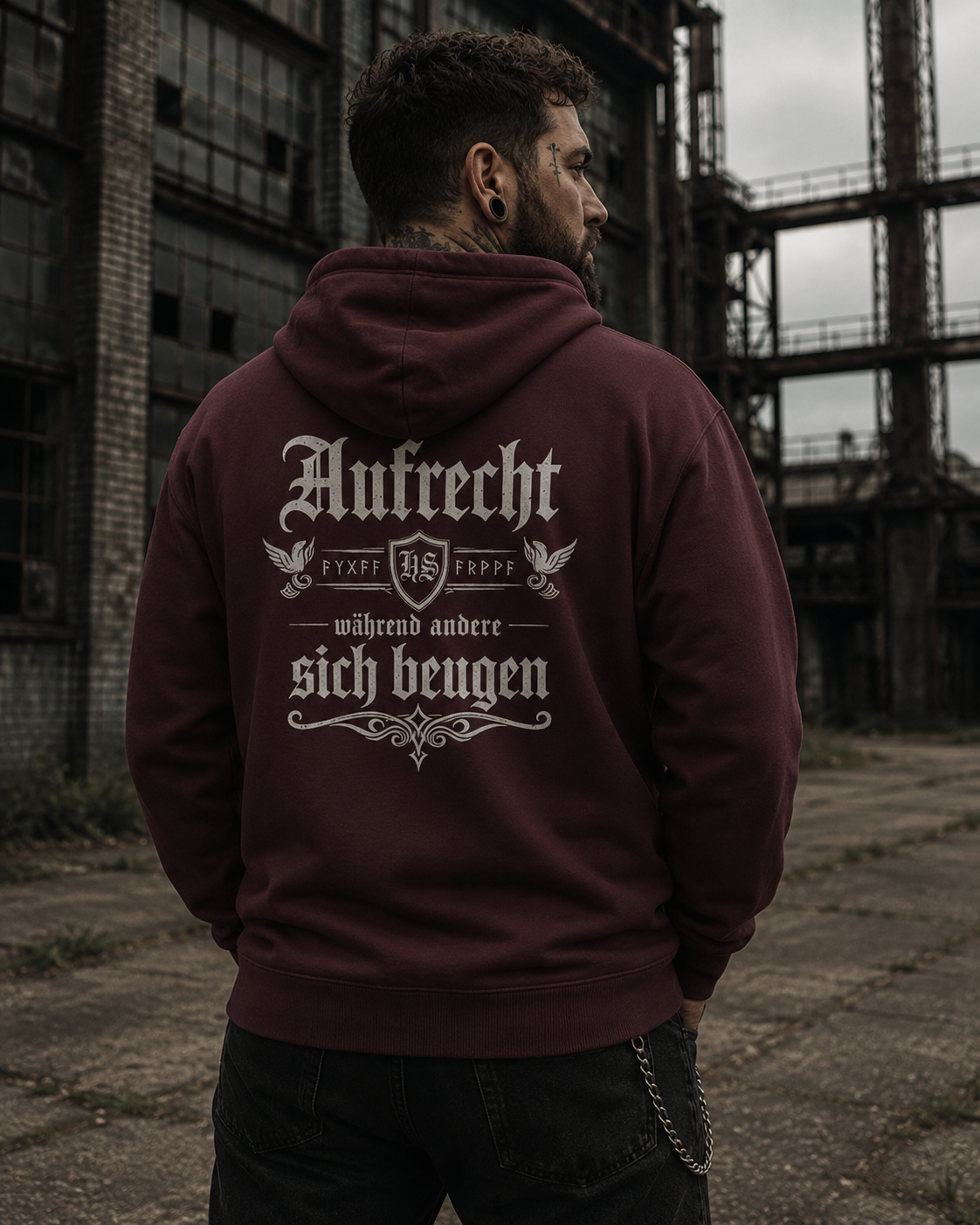 Aufrecht Premium Zip Hoodie - Organic Relaxed Zipper