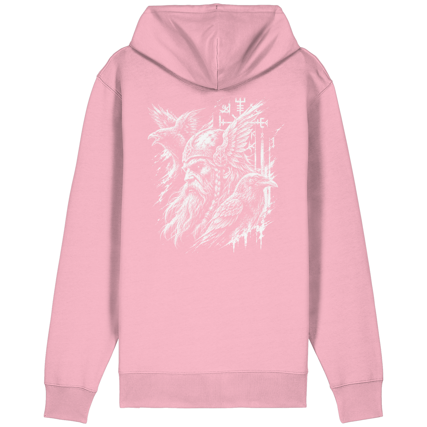 Wikinger Raben Zip Hoodie - Organic Relaxed Zipper