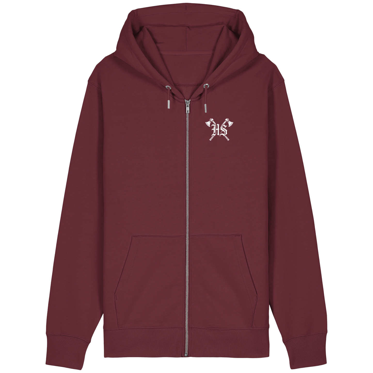 Wikinger Raben Zip Hoodie - Organic Relaxed Zipper
