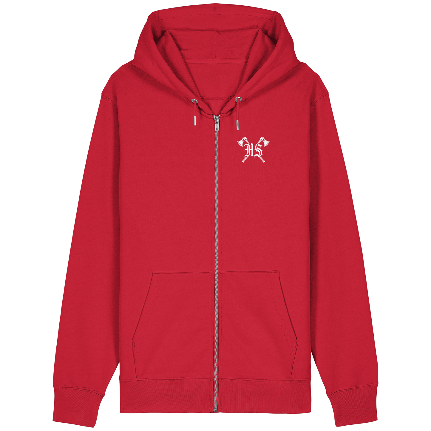 Wikinger Raben Zip Hoodie - Organic Relaxed Zipper